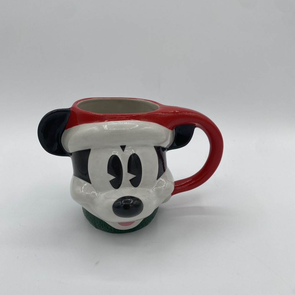 Disney Parks 2022 WDW Christmas Mickey Mouse Coffee Mug Cup Santa Holiday